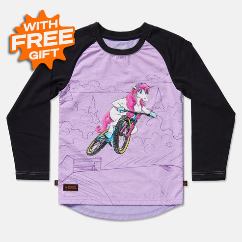 Christmas cycling gifts for kids: unicorn MTB jersey